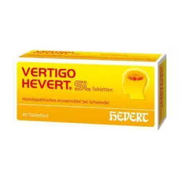 VERTIGO HEVERT SL Tabletės, 40 vnt