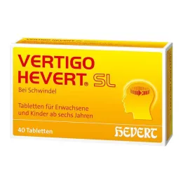 VERTIGO HEVERT SL Tabletės, 40 vnt