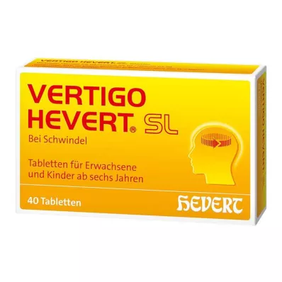 Vertigo Hevert SL tabletės, 40 vnt