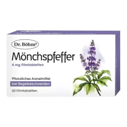 DR.BÖHM Vienuolio pipirai 4 mg plėvele dengtos tabletės, 60 vnt