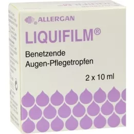 LIQUIFILM Drėkinamieji akių priežiūros lašai, 2X10 ml