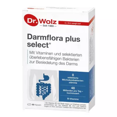 DARMFLORA plius pasirinktos kapsulės, 80 kapsulių