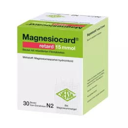 MAGNESIOCARD retard 15 mmol paketėlis su ret.filmtabl., 30 vnt