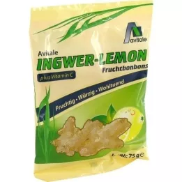 INGWER LEMON Bonbonai + vitaminas C, 75 g