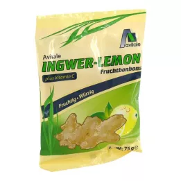 INGWER LEMON Bonbonai + vitaminas C, 75 g