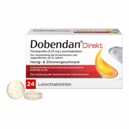 DOBENDAN Tiesiogiai Flurbiprofenas 8,75 mg pastilės, 24 vnt