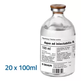 AQUA AD Injectabilia injekcinis tirpalas, 20X100 ml