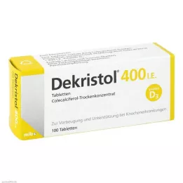 DEKRISTOL 400 I.U. tablečių, 100 vnt