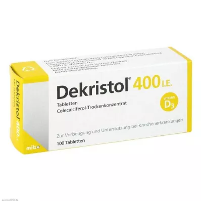 DEKRISTOL 400 I.U. tablečių, 100 vnt