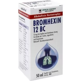 BROMHEXIN 12 BC Geriamieji lašai, 50 ml