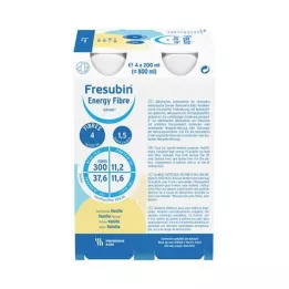 FRESUBIN ENERGY Pluoštas DRINK Vanilės gertuvė, 4X200 ml