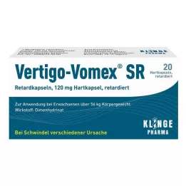 VERTIGO-VOMEX SR Pailginto atpalaidavimo kapsulės, 20 vnt