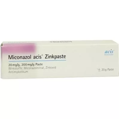 MICONAZOL acis cinko pasta, 20 g