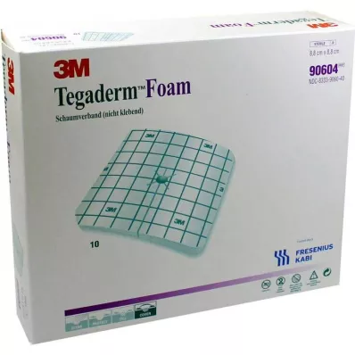 Tegaderm Foam FK 8,8x8,8cm 90604, 10 vnt Tegaderm Foam FK 8,8x8,8cm 90604, 10 vnt