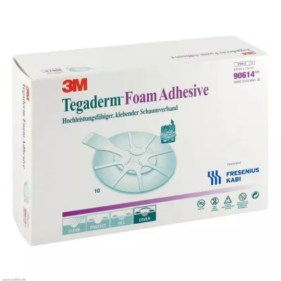 Tegaderm Foam Adhesive FK 6,9x7,6cm ovalus 90614, 10 vnt