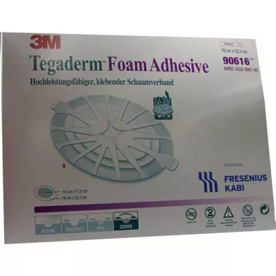 TEGADERM Klijai iš putų FK 19x22,2 cm ovalo formos 90616, 5 vnt