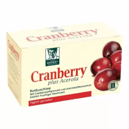 CRANBERRY ACEROLA Baders filtravimo maišeliai, 20 vnt