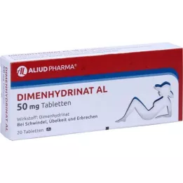 DIMENHYDRINAT AL 50 mg tabletės, 20 vnt