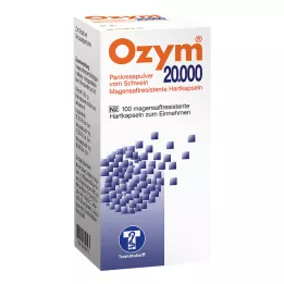 OZYM 20 000 kietųjų kapsulių su enteriniu apvalkalu, 100 vnt