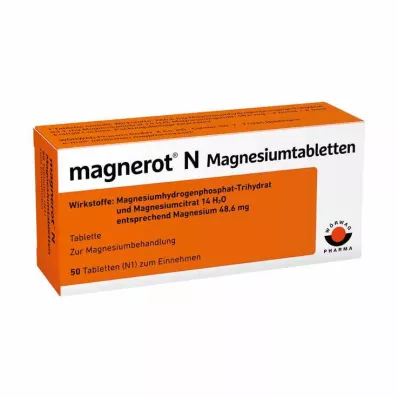 MAGNEROT N Magnio tabletės, 50 vnt