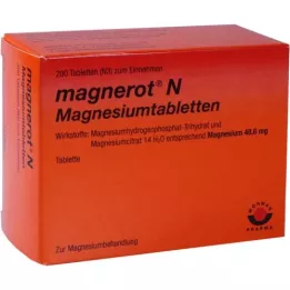 MAGNEROT N Magnio tabletės, 200 vnt