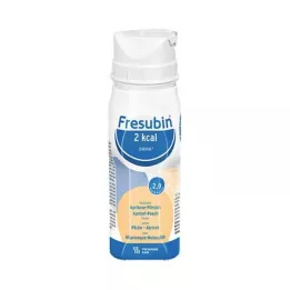 FRESUBIN 2 kcal DRINK Abrikosų persikų kolba, 4X200 ml