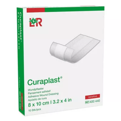 Curaplast jautrus žaizdų tvarsčių tvarstis 8x10cm, 10 vnt Curaplast jautrus žaizdų tvarsčių tvarstis 8x10cm, 10 vnt