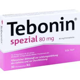 TEBONIN specialios 80 mg plėvele dengtos tabletės, 30 vnt
