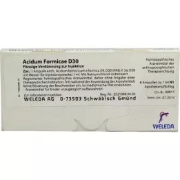 ACIDUM FORMICAE D 30 ampulių, 8 vnt