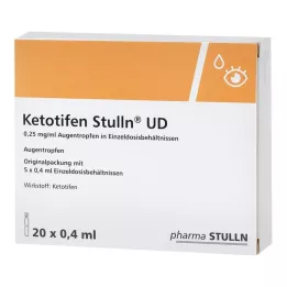 Ketotifen Stulln UD akių lašai, vienos dozės pipetė, 20X0,4 ml