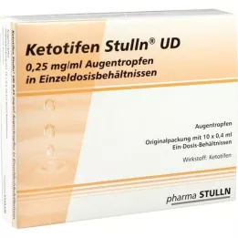 KETOTIFEN Stulln UD Akių lašai, vienos dozės pipetė, 10X0,4 ml