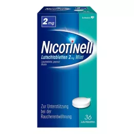 NICOTINELL Pastilės 2 mg mėtų, 36 vnt