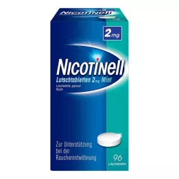 NICOTINELL Pastilės 2 mg mėtų, 96 vnt