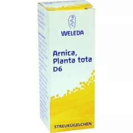 ARNICA PLANTA tota D 6 rutuliukų, 10 g