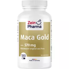 MACA GOLD vegetariškos kapsulės su cinku ir Vit C, 180 vnt