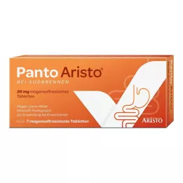 PANTO Aristo nuo rėmens 20 mg enterinėmis plėvele dengtos tabletės, 7 vnt