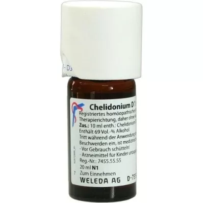 CHELIDONIUM D 1 skiedinys, 20 ml