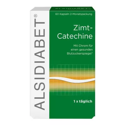 ALSIDIABET Cinamono katechinai f.Diab.Type II Kapsulės, 60 kapsulių