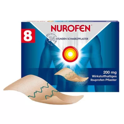 NUROFEN® 24 valandų skausmo pleistrai 200 mg, 8 vnt