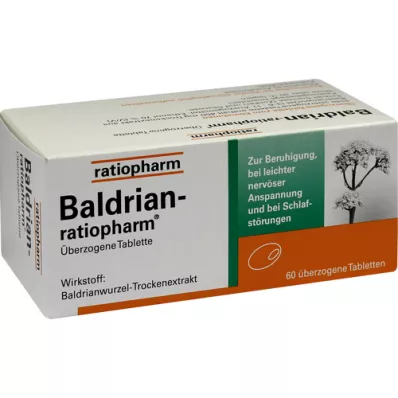 BALDRIAN-RATIOPHARM dengtos tabletės, 60 vnt