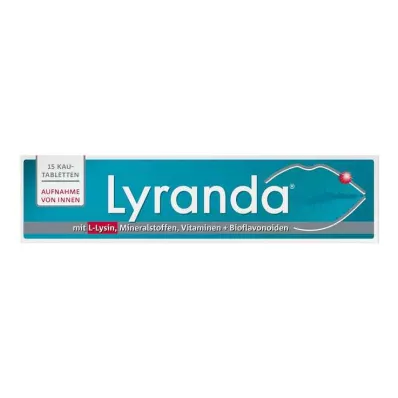 Lyranda kramtomosios tabletės, 15 vnt