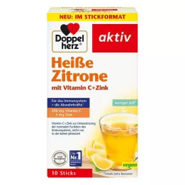 DOPPELHERZ karštos citrinos vitamino C+cinko granulės, 10 vnt