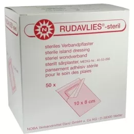 RUDAVLIES-sterilūs tvarsčiai 8x10 cm, 50 vnt