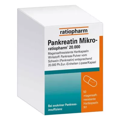 Pankreatino mikro santykis.20000 skrandžio kietųjų kapsulių, 50 vnt Pankreatino mikro santykis.20000 skrandžio kietųjų kapsulių, 50 vnt