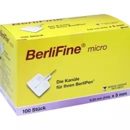 BERLIFINE mikro adatos 0,25x5 mm, 100 vnt