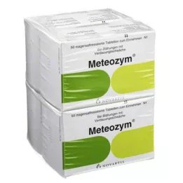 METEOZYM Plėvele dengtos tabletės, 200 vnt