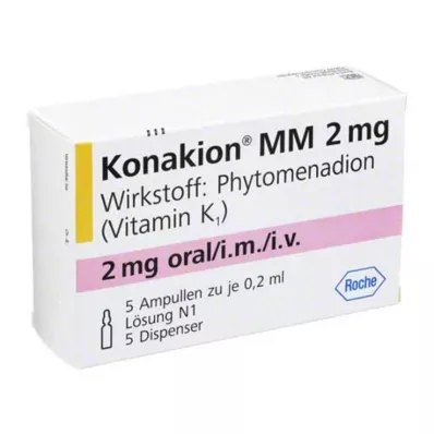 Konakion MM 2 mg tirpalas, 5 vnt