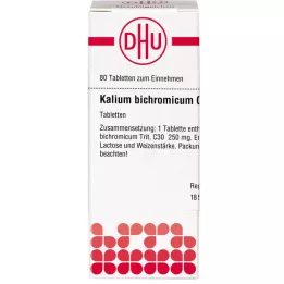 KALIUM BICHROMICUM C 30 tablečių, 80 kapsulių