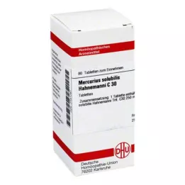 MERCURIUS SOLUBILIS Hahnemanni C 30 tablečių, 80 vnt