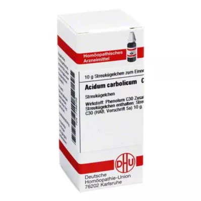 ACIDUM CARBOLICUM C 30 rutuliukų, 10 g ACIDUM CARBOLICUM C 30 rutuliukų, 10 g
